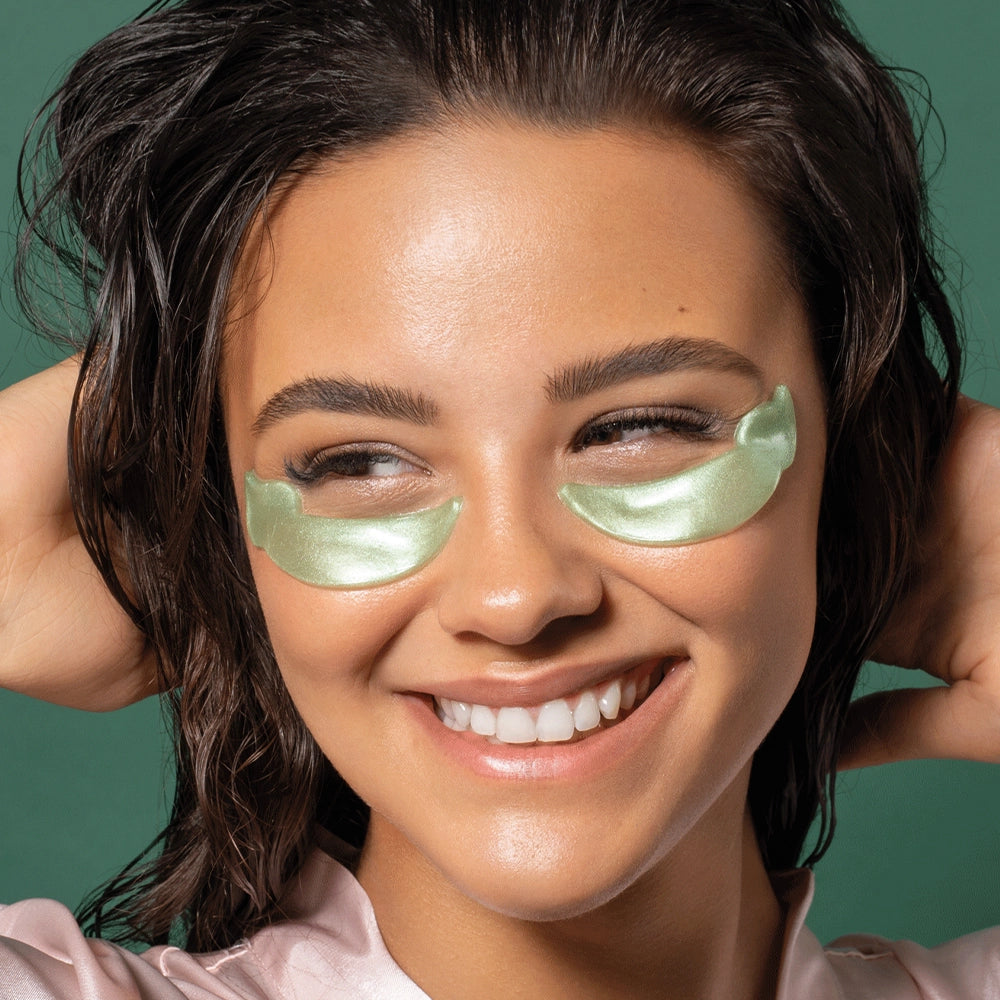 10x HYDROGEL AUGEN-PADS MIT GURKENEXTRAKT UND GRÜNTEE-ÖL