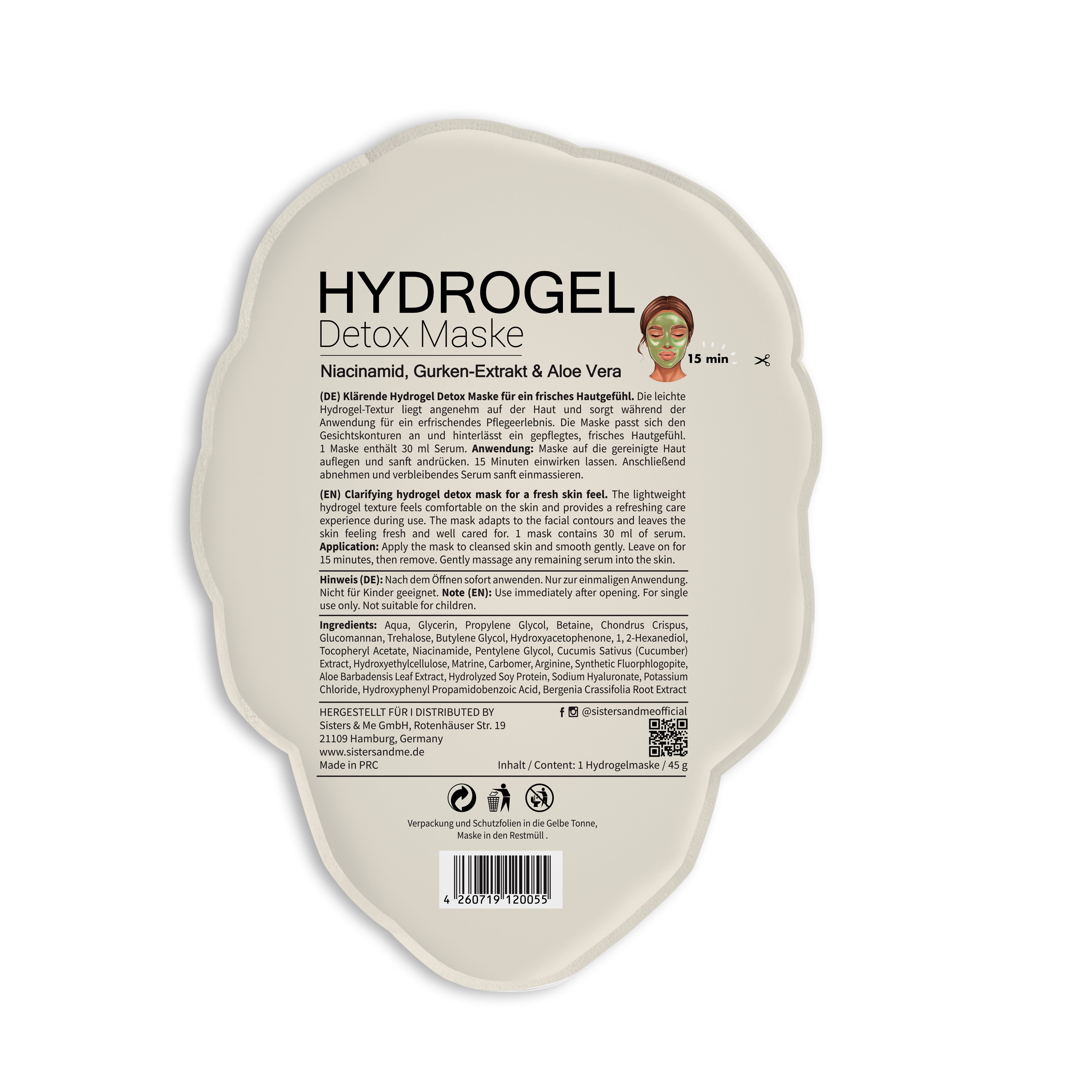 5x Hydrogel Detox Masken