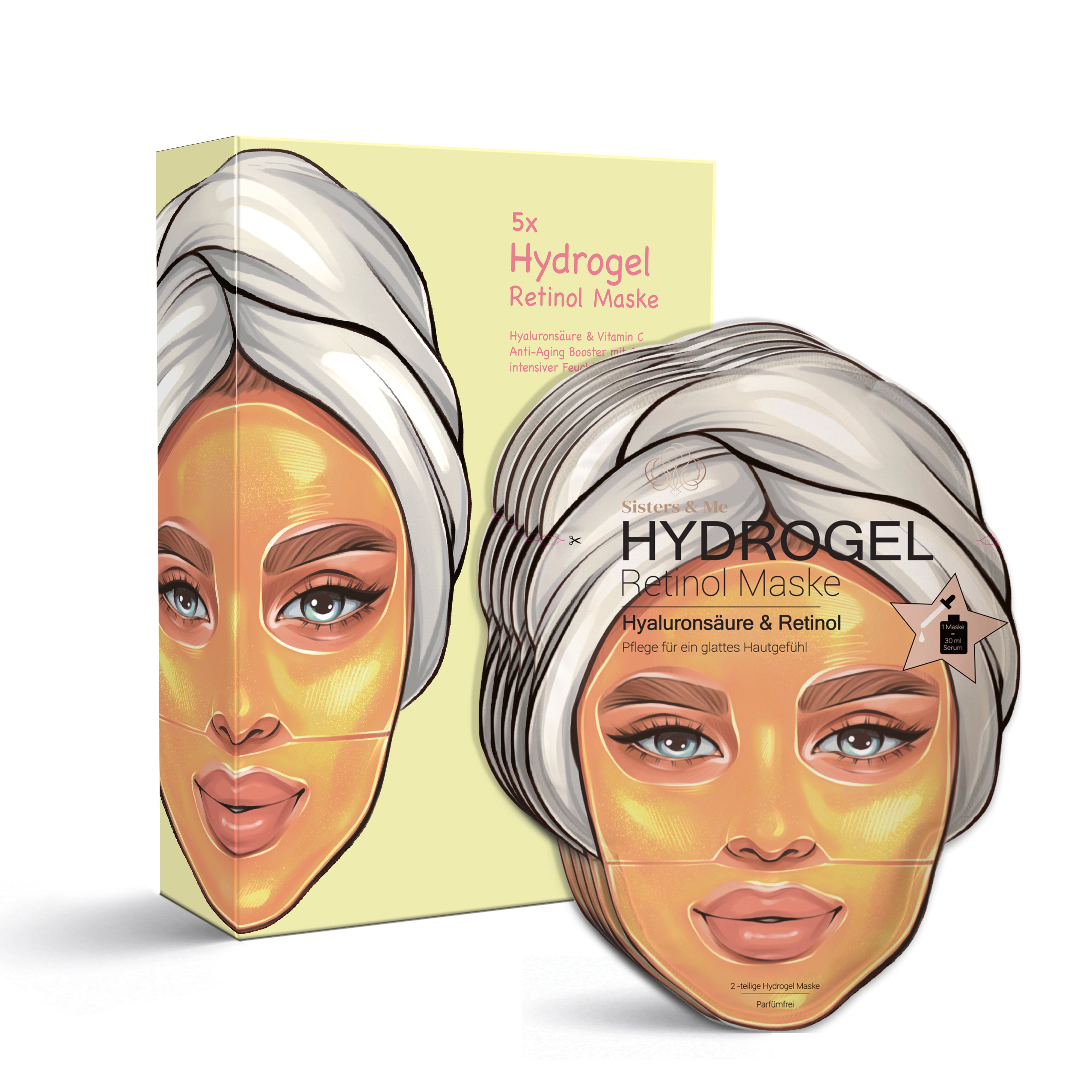 5x Hydrogel Retinol Masken