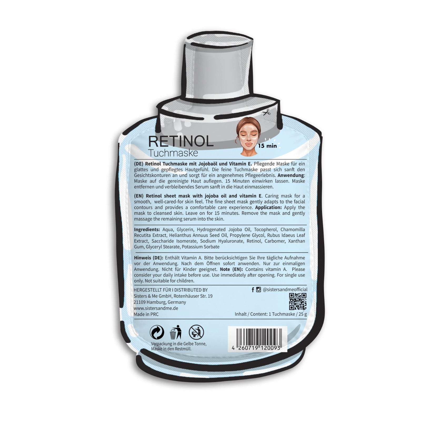 Retinol Tuchmaske