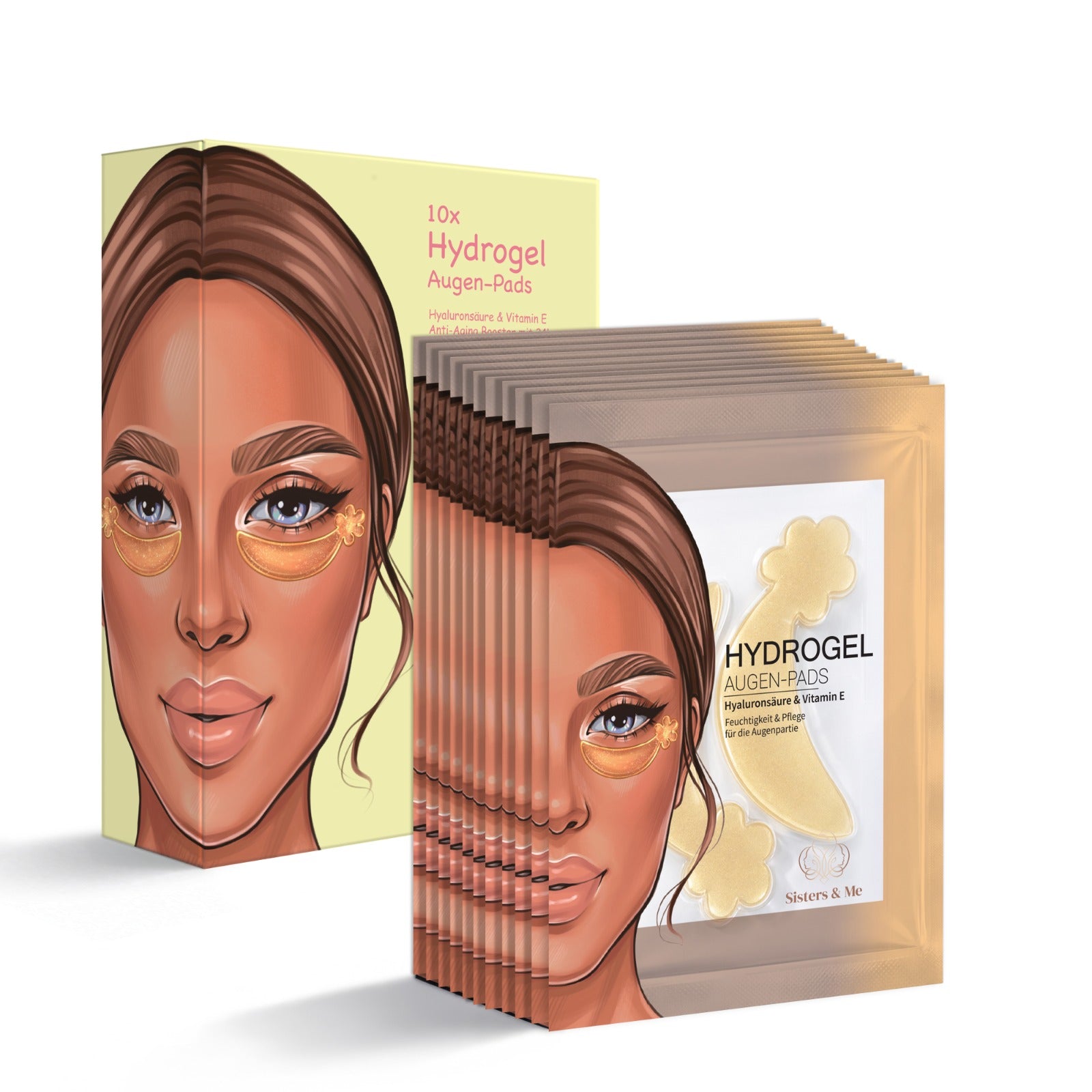 Hydrogel Augenpads mit Hyaluronsäure & Vitamin E ( 10 Paar)