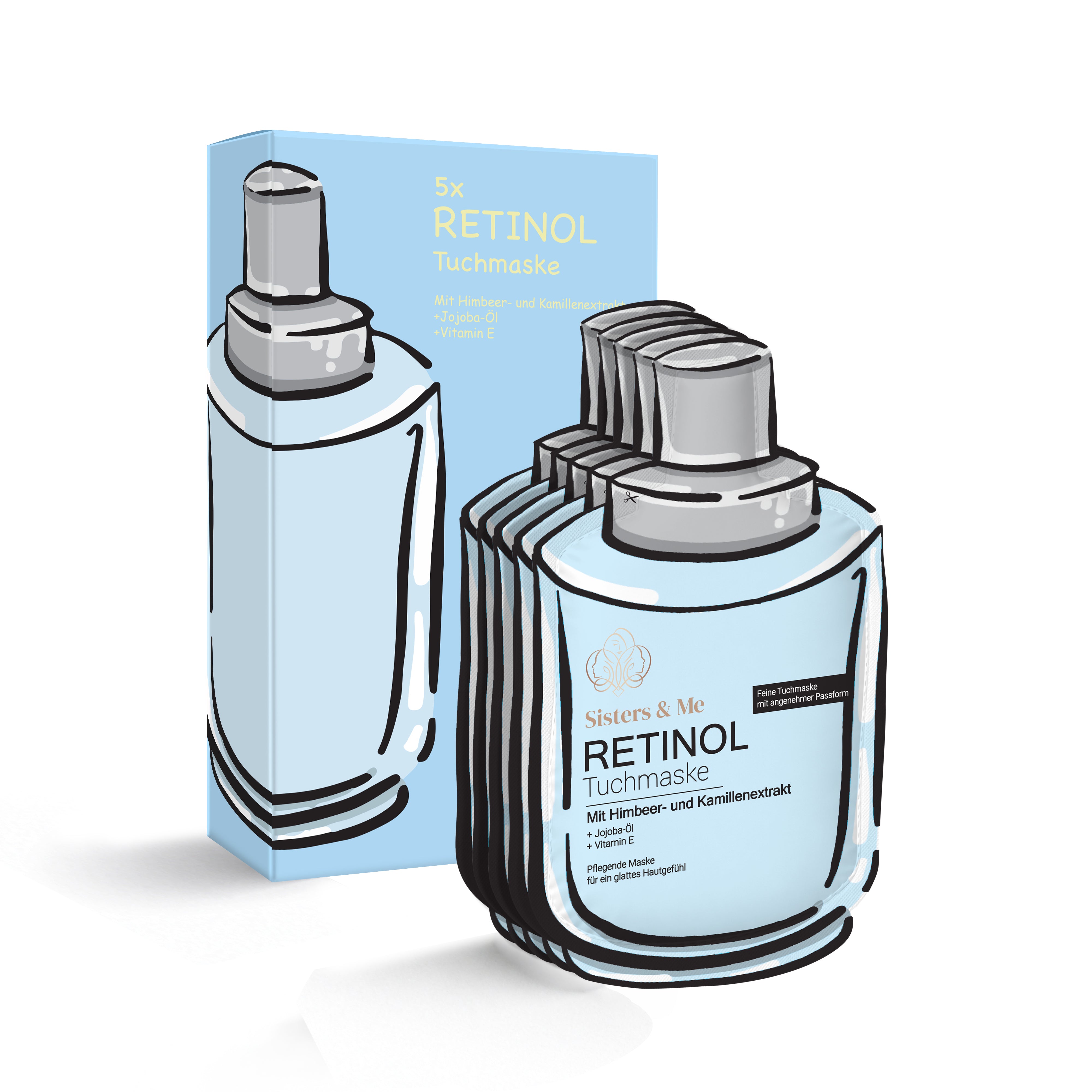 5x Retinol Tuchmasken