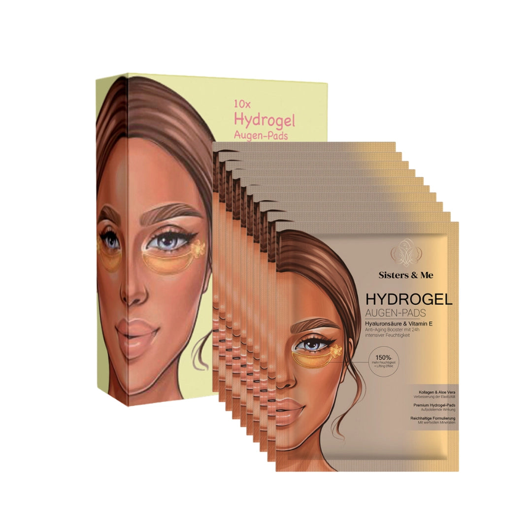 10x HYDROGEL AUGEN-PADS MIT HYALURONSÄURE & VITAMIN E