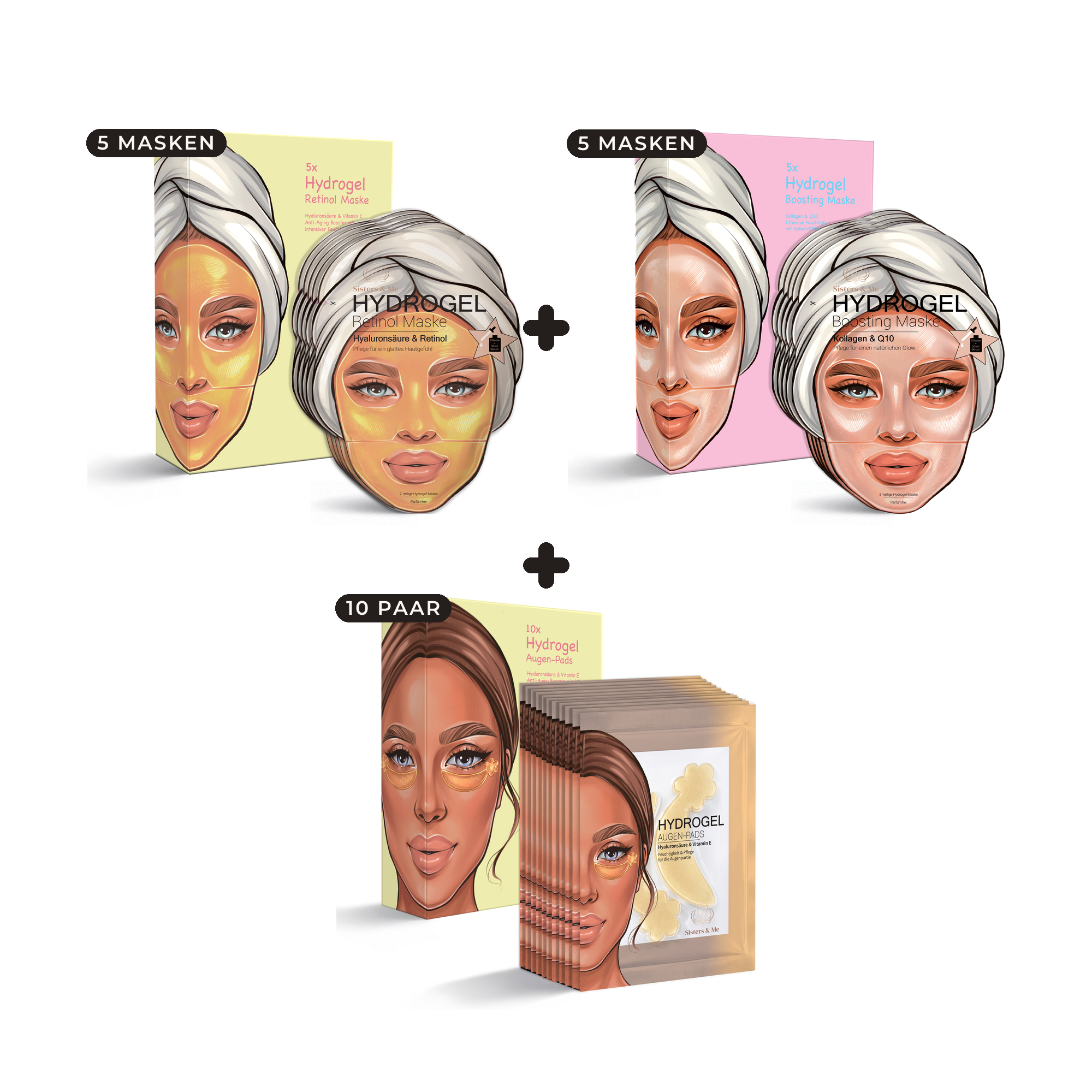 Anti-Aging Bundle – Retinol & Boosting Maske + Augen-Pads