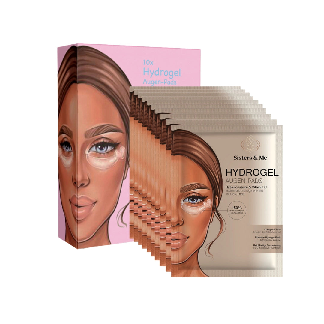 10x Hydrogel Augen-Pads mit HYALURONSÄURE UND VITAMIN C
