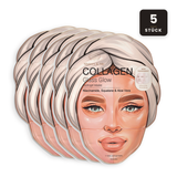 5x Collagen Glass Glow Hydrogel-Masken