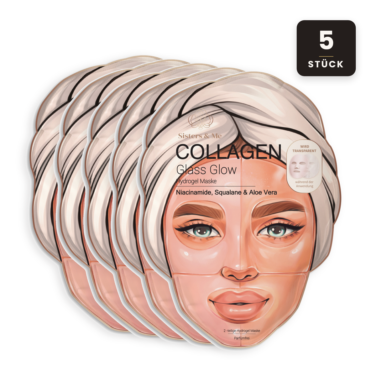 Collagen Glass Glow Hydrogel-Maske