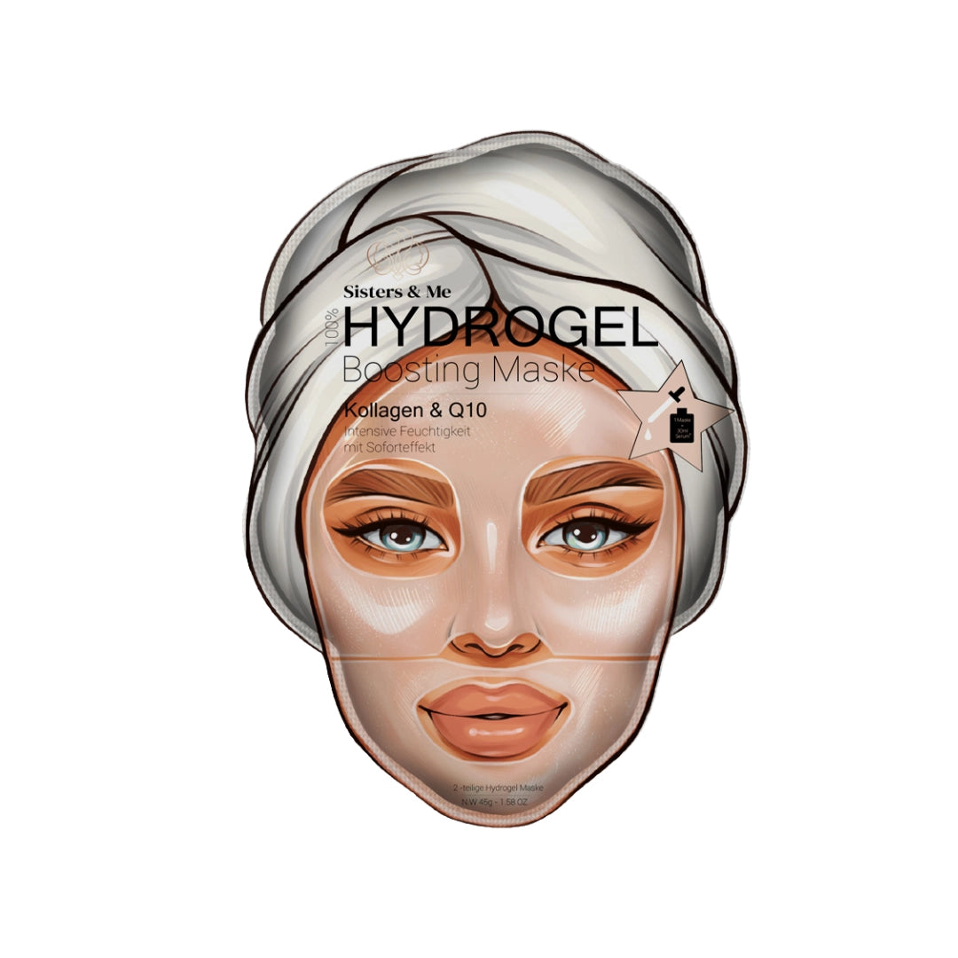 Hydrogel Boosting Maske mit Q10 und Kollagen