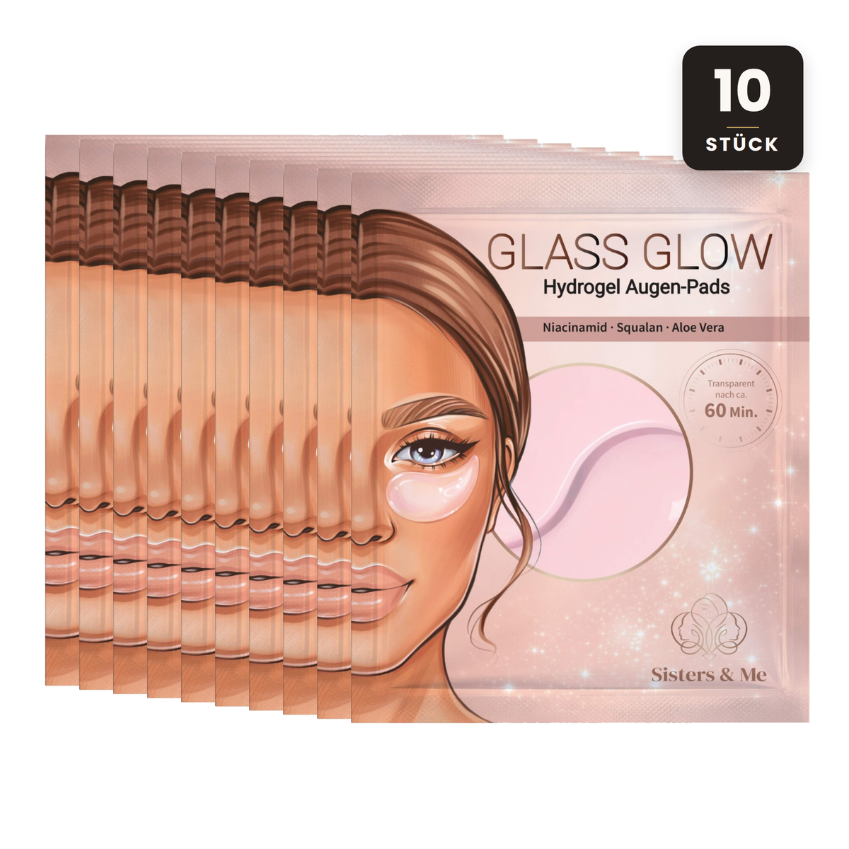 Glass Glow Hydrogel Augen-Pads