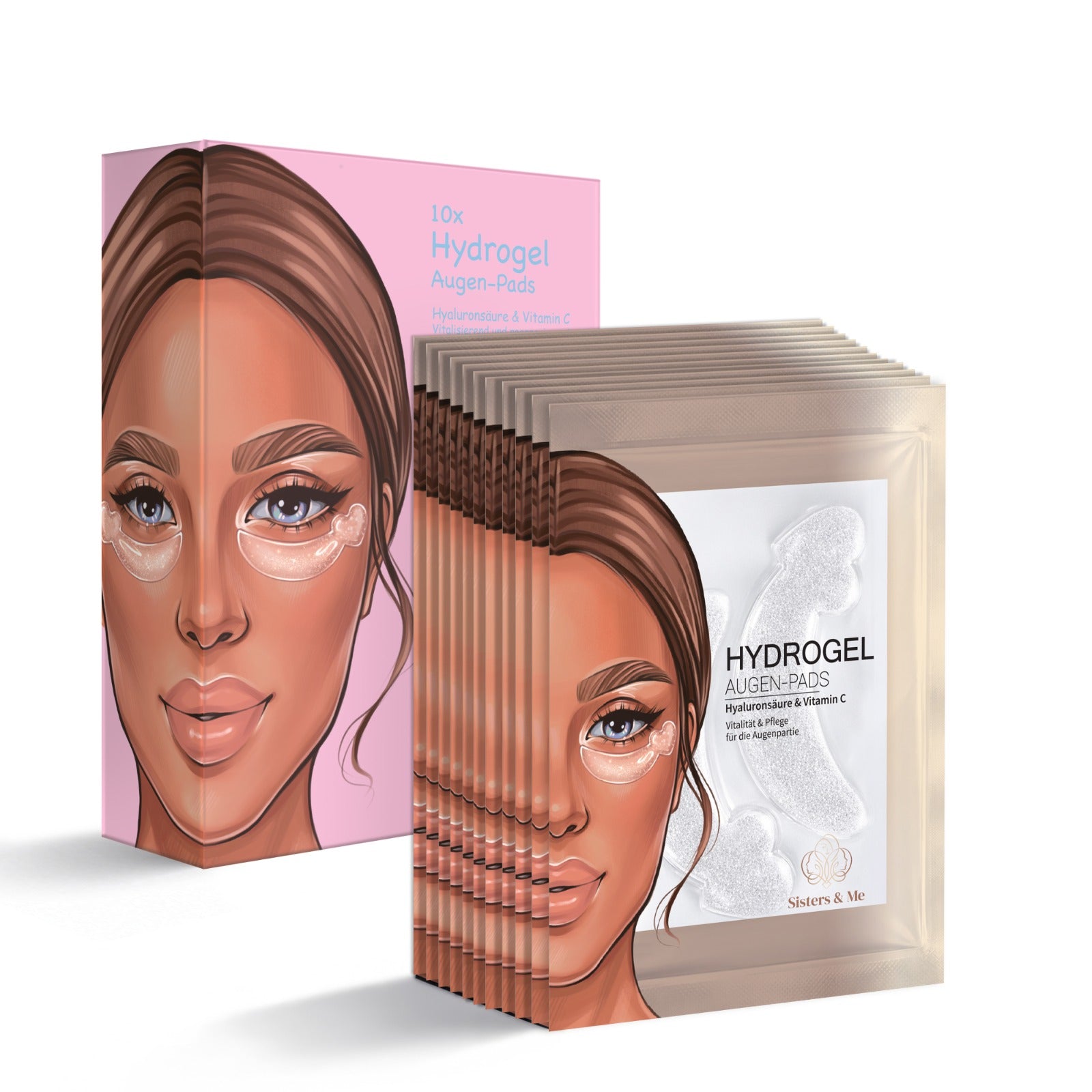 Hydrogel Augenpads mit Hyaluronsäure & Vitamin C (10 Paar)