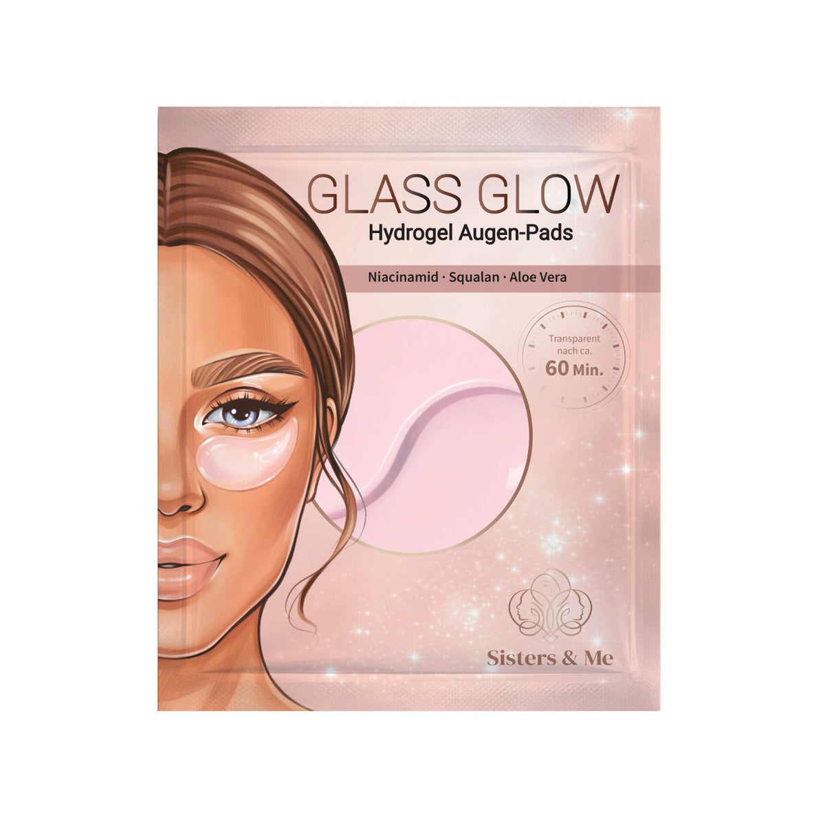 Glass Glow Hydrogel Augen-Pads, wird transparent | 10 Stück