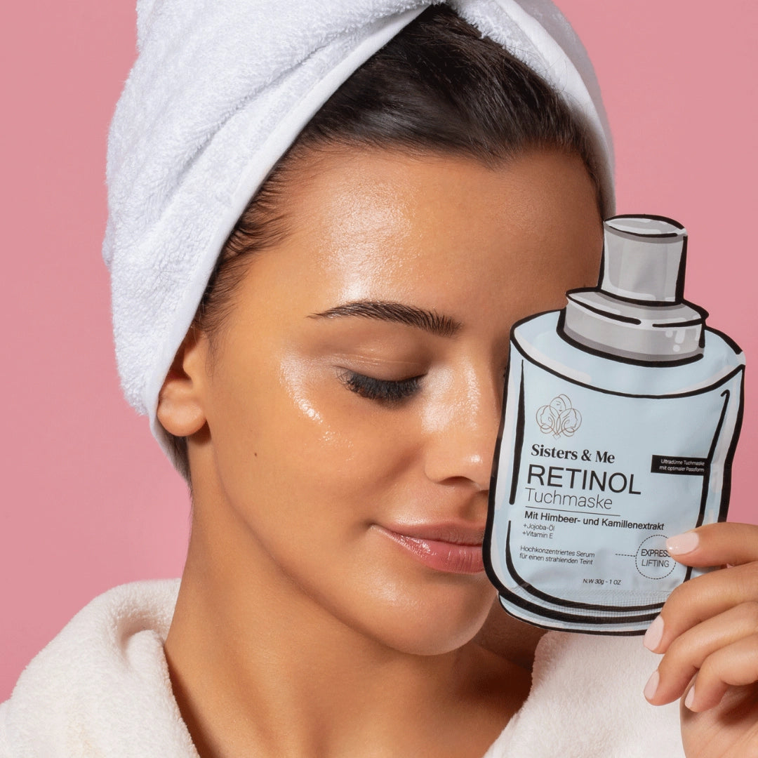 5x RETINOL TUCHMASKE MIT HIMBEER- UND KAMILLENEXTRAKT