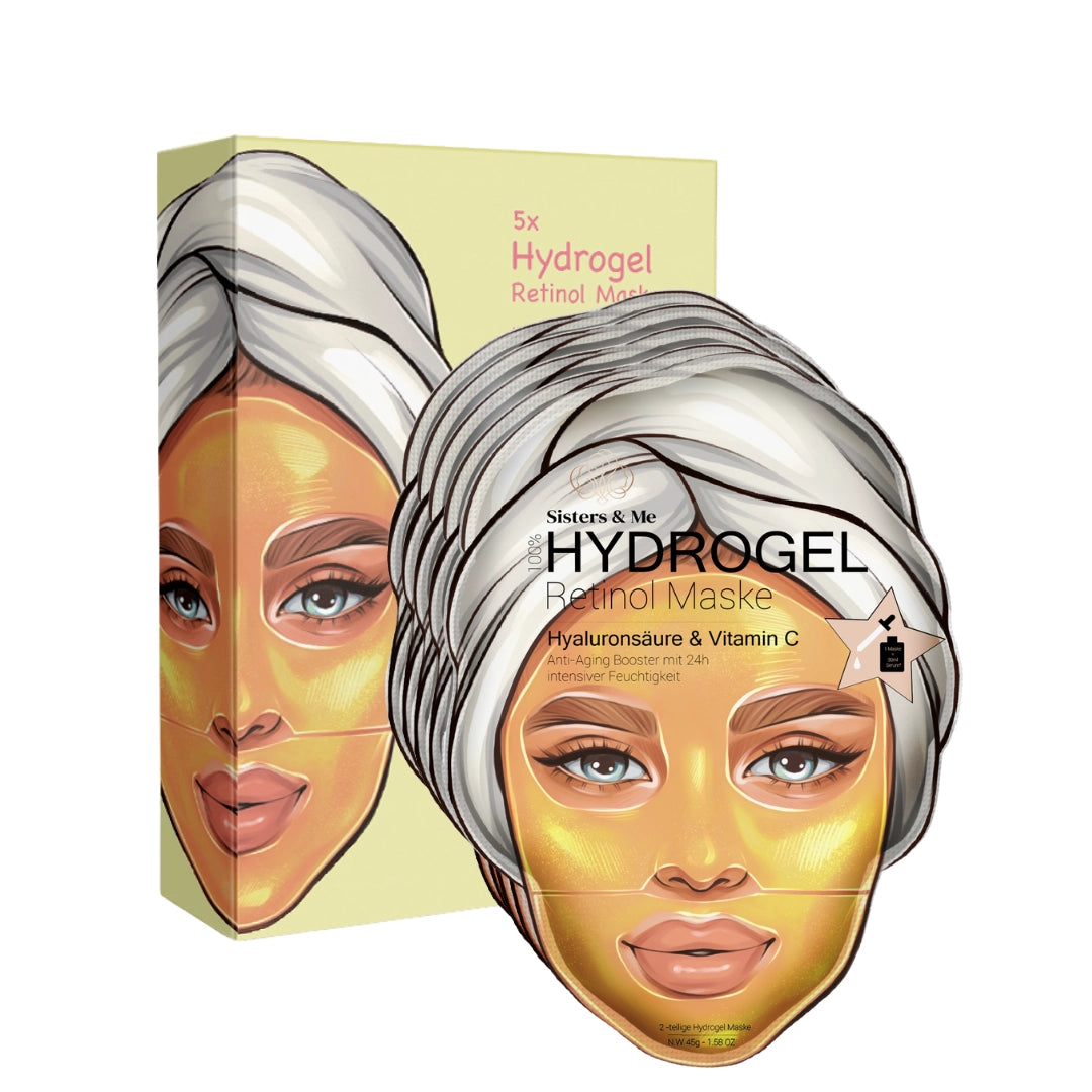 5x Anti-Aging Hydrogel Maske mit Retinol